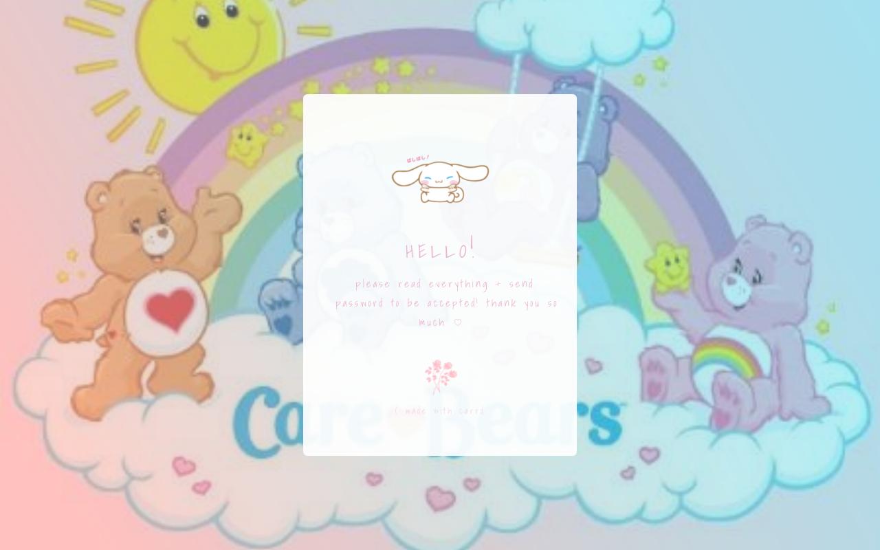 Carrd profile picture for @buttercup